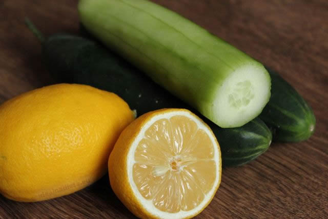 citronova voda s uhorkou na chudnutie